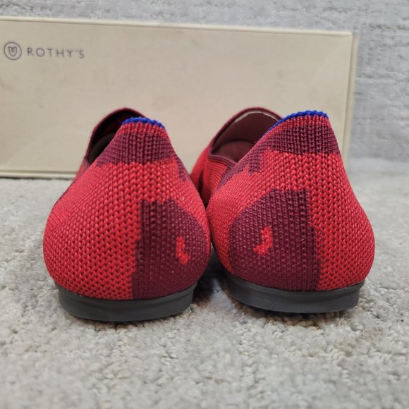 Rothy's The Loafer Red Camo Slip On Shoes Women's Size US 7.5, 8, 8.5 NEW - Picture 7 of 10